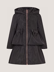 Monsoon Black Bow Ruffle Shower Resistant Jacket - Image 2 of 3
