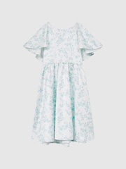Reiss Multi Maisie 9-12 yrs Satin Midi Dress - Image 2 of 7
