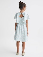 Reiss Multi Maisie 9-12 yrs Satin Midi Dress - Image 5 of 7