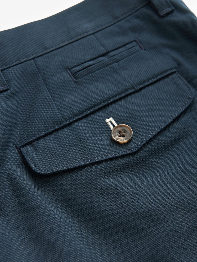 Navy Blue Slim Smart Chino Trousers - Image 7 of 7