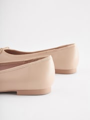 Nude Cream/Black Toe Cap Extra Wide Fit Forever Comfort® Ballerinas Shoes - Image 6 of 7