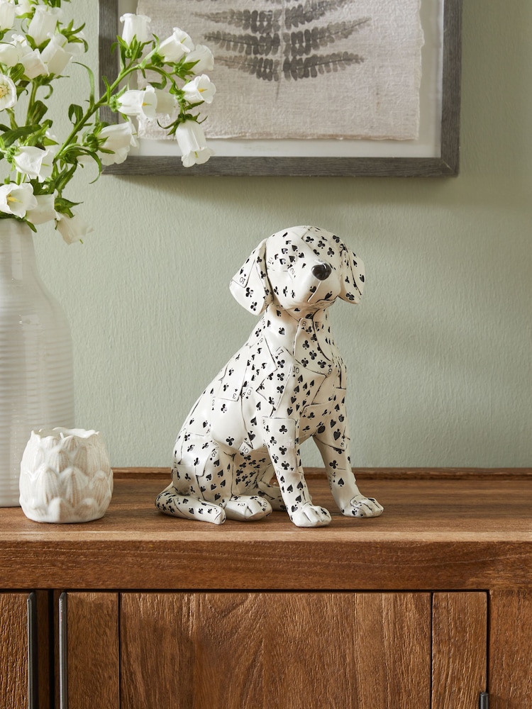 White/Black Ace The Dalmatian Dog Ornament - Image 1 of 4