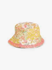 Pink/Green Patchwork Bucket Hat (3mths-10yrs) - Image 4 of 5