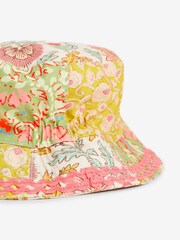 Pink/Green Patchwork Bucket Hat (3mths-10yrs) - Image 5 of 5