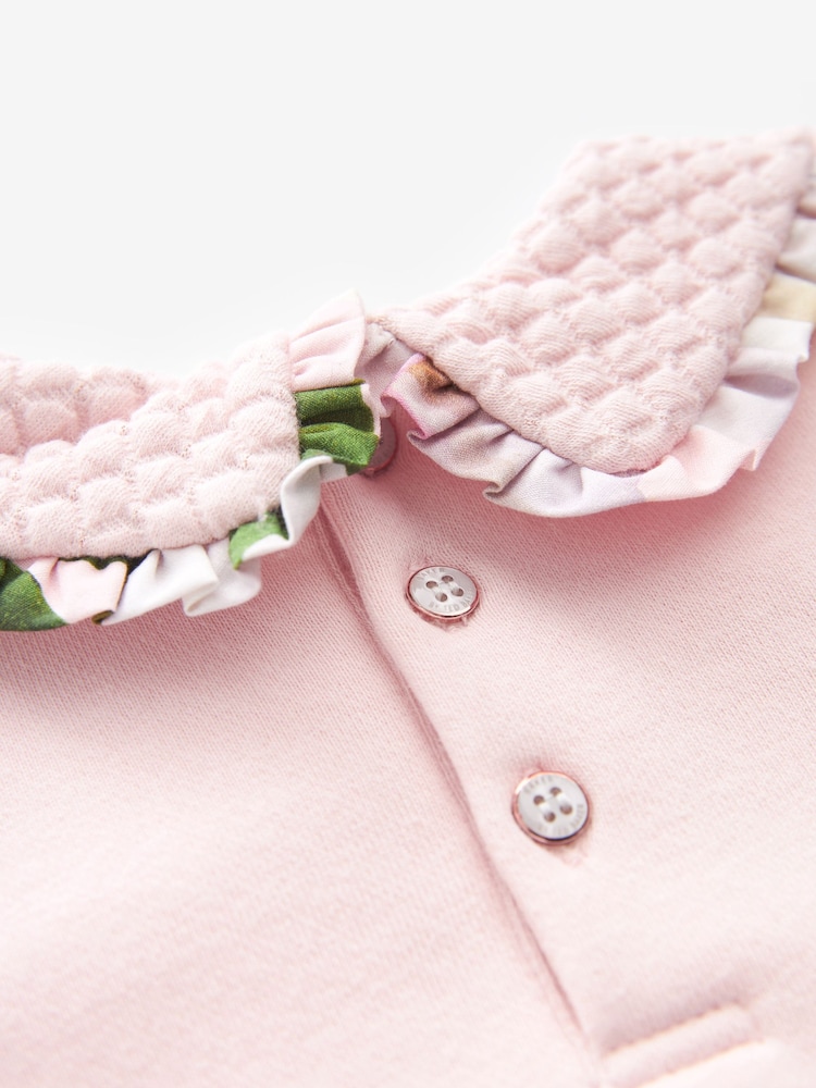 Buy Baker by Ted Baker Cream Quilted Collar Detail Sweatshirt and
