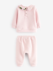 Baker by Ted Baker Cream толстовка со стеганым воротником и спортивные брюки - Изображение 8 из 11