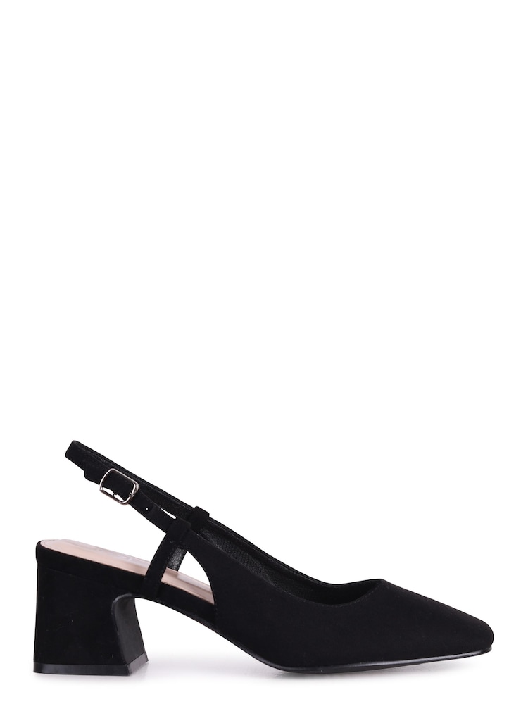 Linzi Black Mya Block Heel Court Shoes - Image 2 of 4
