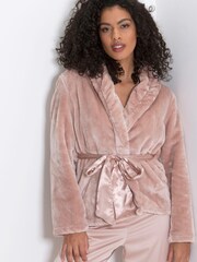 Pour Moi Pink Satin Trim Robes - Image 3 of 6