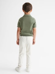Reiss Rosemary Duchie Merino Wool Open Collar Polo Shirt - Image 5 of 6