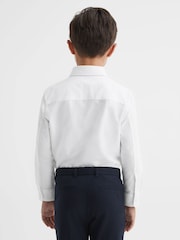 Reiss White Greenwich 9-14 yrs Button Down Oxford Shirt - Image 5 of 6
