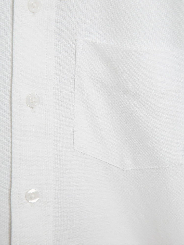 Reiss White Greenwich 9-14 yrs Button Down Oxford Shirt - Image 6 of 6