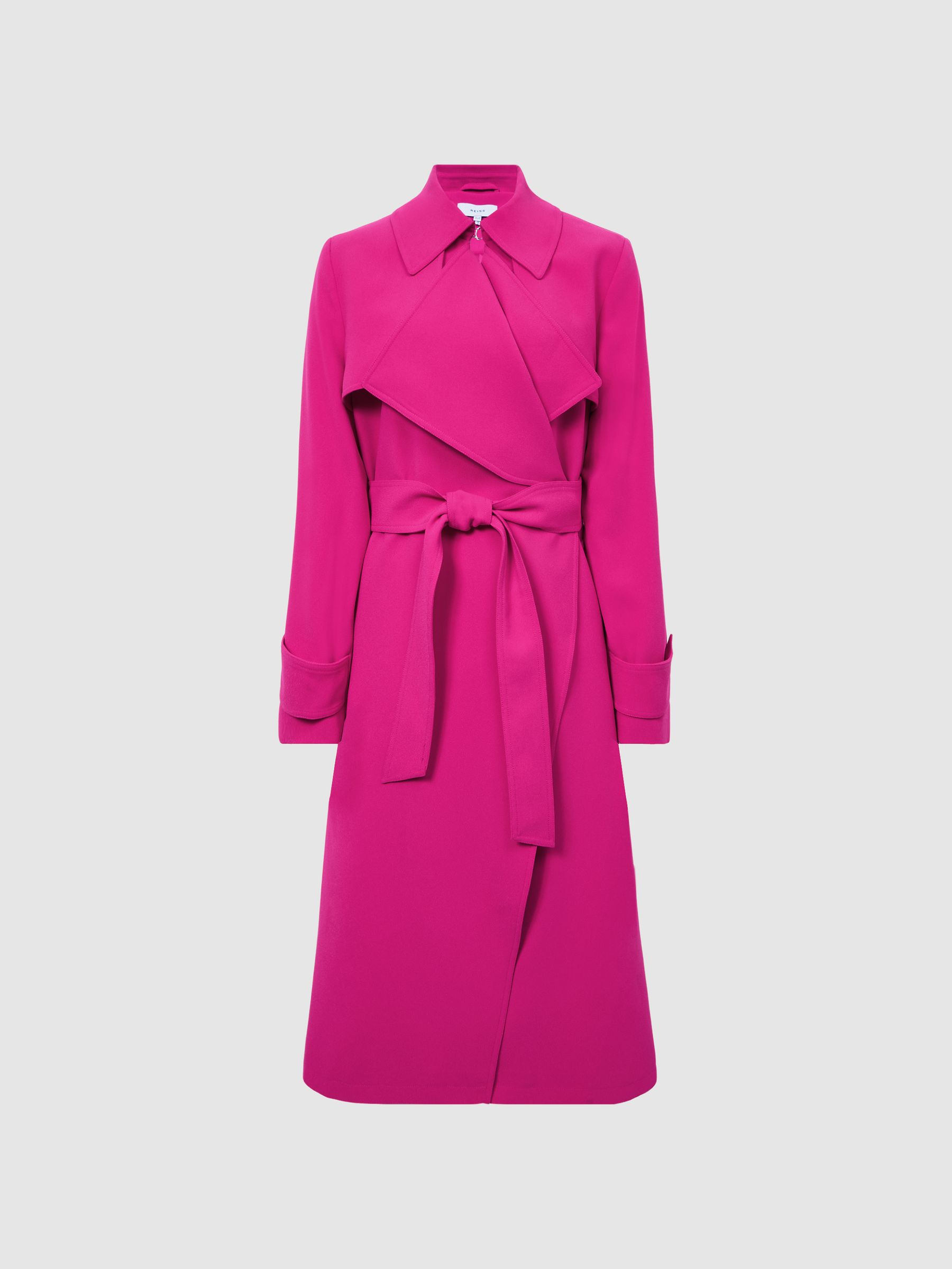 Buy Reiss Pink Eden Belted Trench Coat from the Next UK online shop
