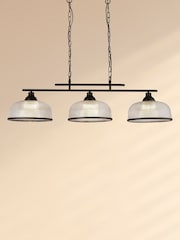Searchlight Black Highclere 3 Light Ceiling Bar Spotlight - Image 1 of 3