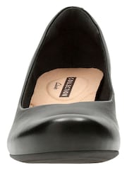 Clarks Black Leather Chrome Combi Leather Flores Tulip Shoes - Image 4 of 7