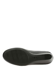 Clarks Black Leather Chrome Combi Leather Flores Tulip Shoes - Image 7 of 7
