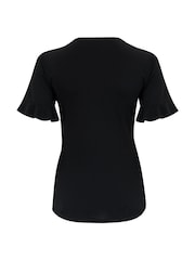 Pour Moi Black Bryony Slinky Blouse - Image 5 of 5