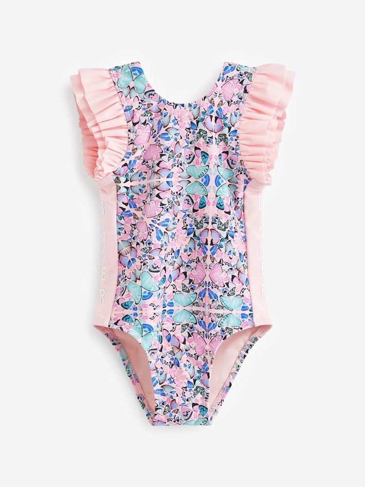 Baker by Ted Baker Pink Butterfly Swimsuit - Image 1 of 5