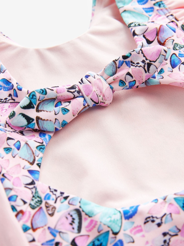 Baker by Ted Baker Pink Butterfly Swimsuit - Image 5 of 5