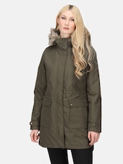 Regatta Green Sabinka Longline Waterproof Insulated Thermal Jacket - Image 1 of 9