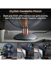Tower Grey 12 Inch Metal Desk Fan - Image 7 of 8