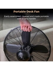 Tower Grey 12 Inch Metal Desk Fan - Image 9 of 13
