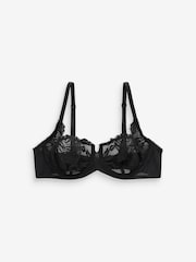 Black/White/Praline Nude Non Pad Balcony Lace Bras 3 Pack A-E - Image 3 of 5
