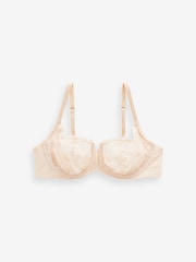 Black/White/Praline Nude Non Pad Balcony Lace Bras 3 Pack A-E - Image 5 of 5