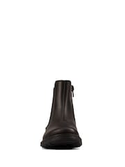 Clarks Black Standard Fit (F) Older Girls Astrol Orin Boots - Image 4 of 7