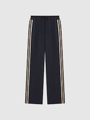 Bleumarin - Pantaloni largi cu elastic în talie Reiss Odell - Image 2 of 7