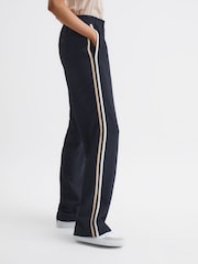 Bleumarin - Pantaloni largi cu elastic în talie Reiss Odell - Image 3 of 7