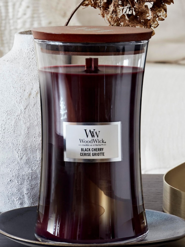 Woodwick Red Hourglass Cherry Large Candle - Image 1 of 2