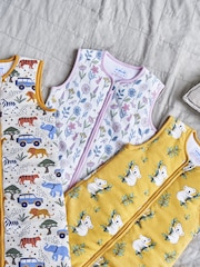 JoJo Maman Bébé Cream Meadow 2.5 Tog Toddler Sleeping Bag - Image 3 of 4