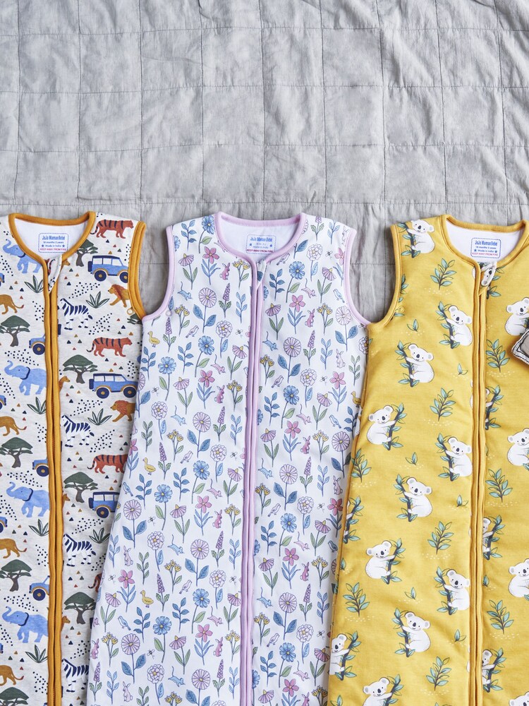 JoJo Maman Bébé Cream Meadow 2.5 Tog Toddler Sleeping Bag - Image 4 of 4