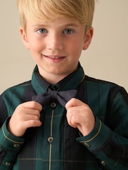 Angel & Rocket Green Abel Check Shirt With Bow Tie - Image 6 of 6