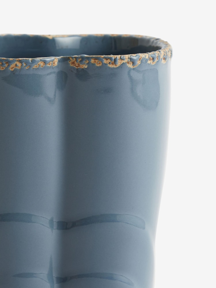 Blue Medium Wellington Boots Flower Vase - Image 3 of 3