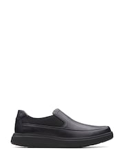 Clarks Black Standard Fit (F) Leather Un Abode Go Shoes - Image 1 of 7