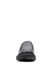 Clarks Black Standard Fit (F) Leather Un Abode Go Shoes - Image 5 of 7