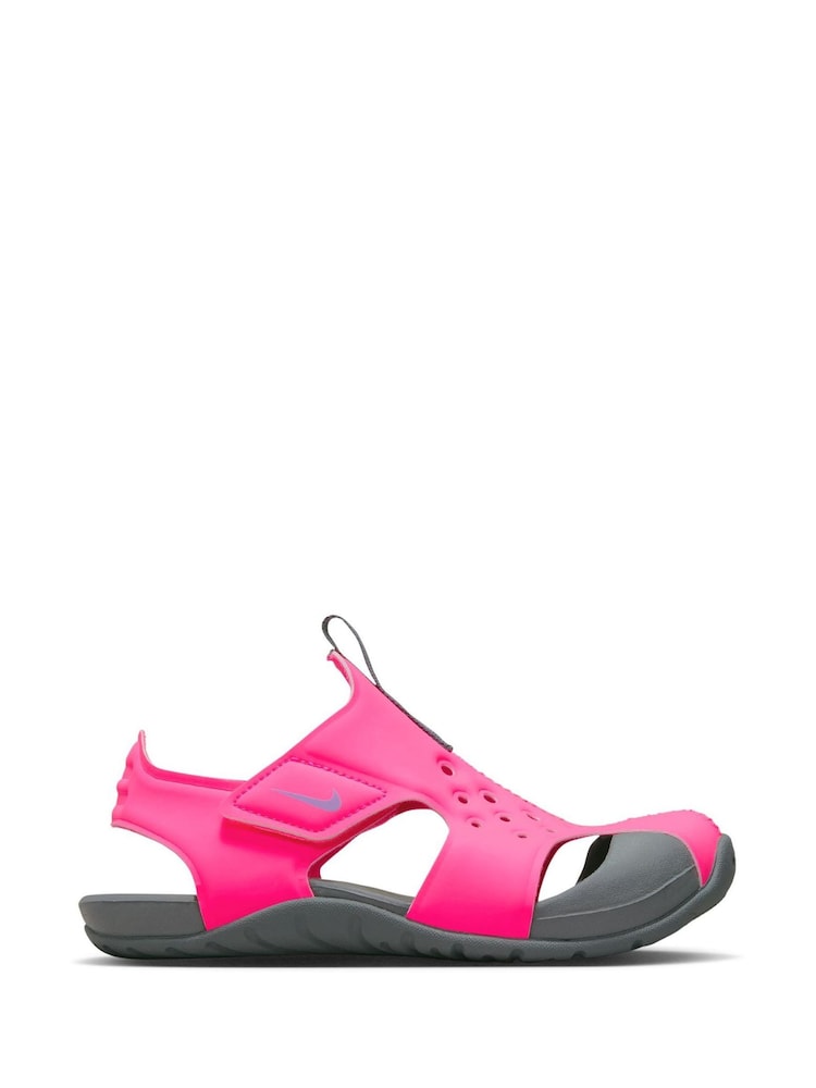 Nike Pink Sunray Protect Junior Sandals - Image 1 of 10