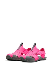 Nike Pink Sunray Protect Junior Sandals - Image 6 of 10