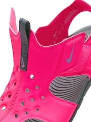 Nike Pink Sunray Protect Junior Sandals - Image 8 of 10