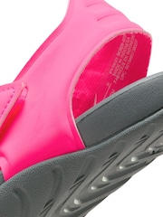 Nike Pink Sunray Protect Junior Sandals - Image 9 of 10