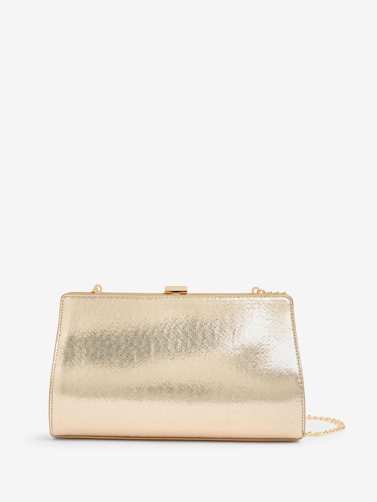 Gold - Strukturierte Clutch - Bild 2 von 5