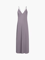 Calvin Klein Recycled Midi Slip Brown Dress - Image 5 of 6