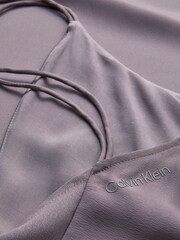 Calvin Klein Recycled Midi Slip Brown Dress - Image 6 of 6