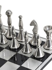 Libra Black/Silver Yates Chess Set - Image 4 of 4