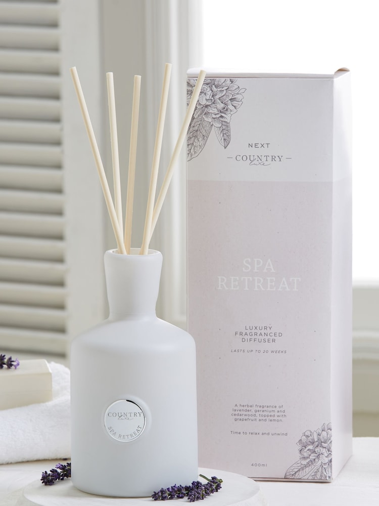 Country Luxe Spa Retreat Lavender and Geranium 400ml Fragranced Reed Diffuser - Image 1 of 3