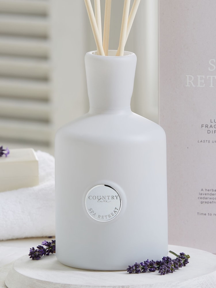 Country Luxe Spa Retreat Lavender and Geranium 400ml Fragranced Reed Diffuser - Image 2 of 3