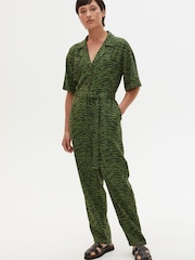Oliver Bonas Green Sketched Jumpsuit - Image 1 of 9