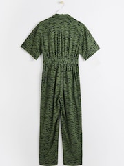 Oliver Bonas Green Sketched Jumpsuit - Image 5 of 9