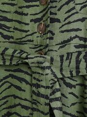Oliver Bonas Green Sketched Jumpsuit - Image 7 of 9